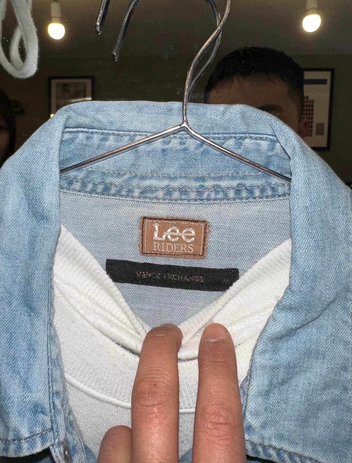 Lee riders vence exchange 웨스턴 데님 셔츠 상품이미지3