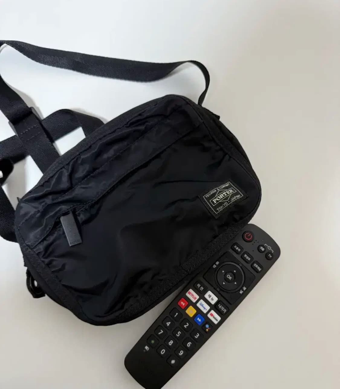 요시다포터 프레임 블랙 숄더백(사용감 없음) 상품이미지4