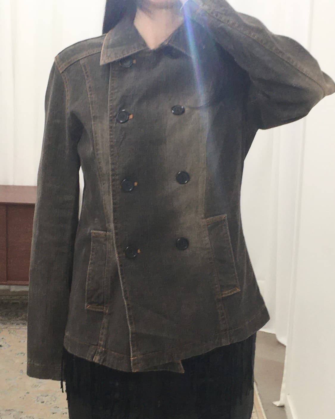 브라운 데님자켓 상품이미지7