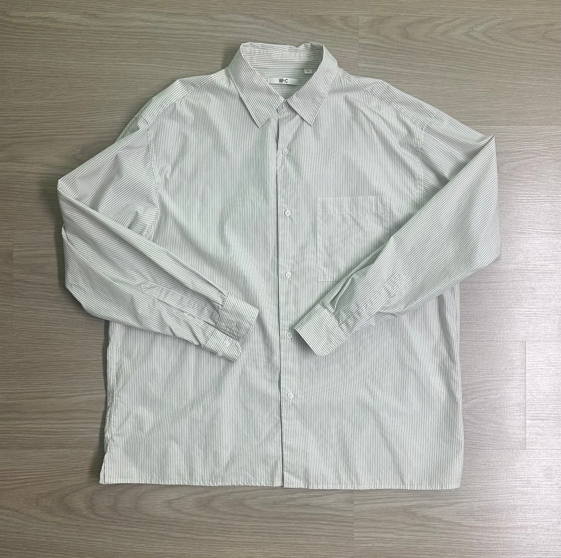 유니클로 C 브로드클로스 오버사이즈 셔츠 L사이즈 상품이미지1