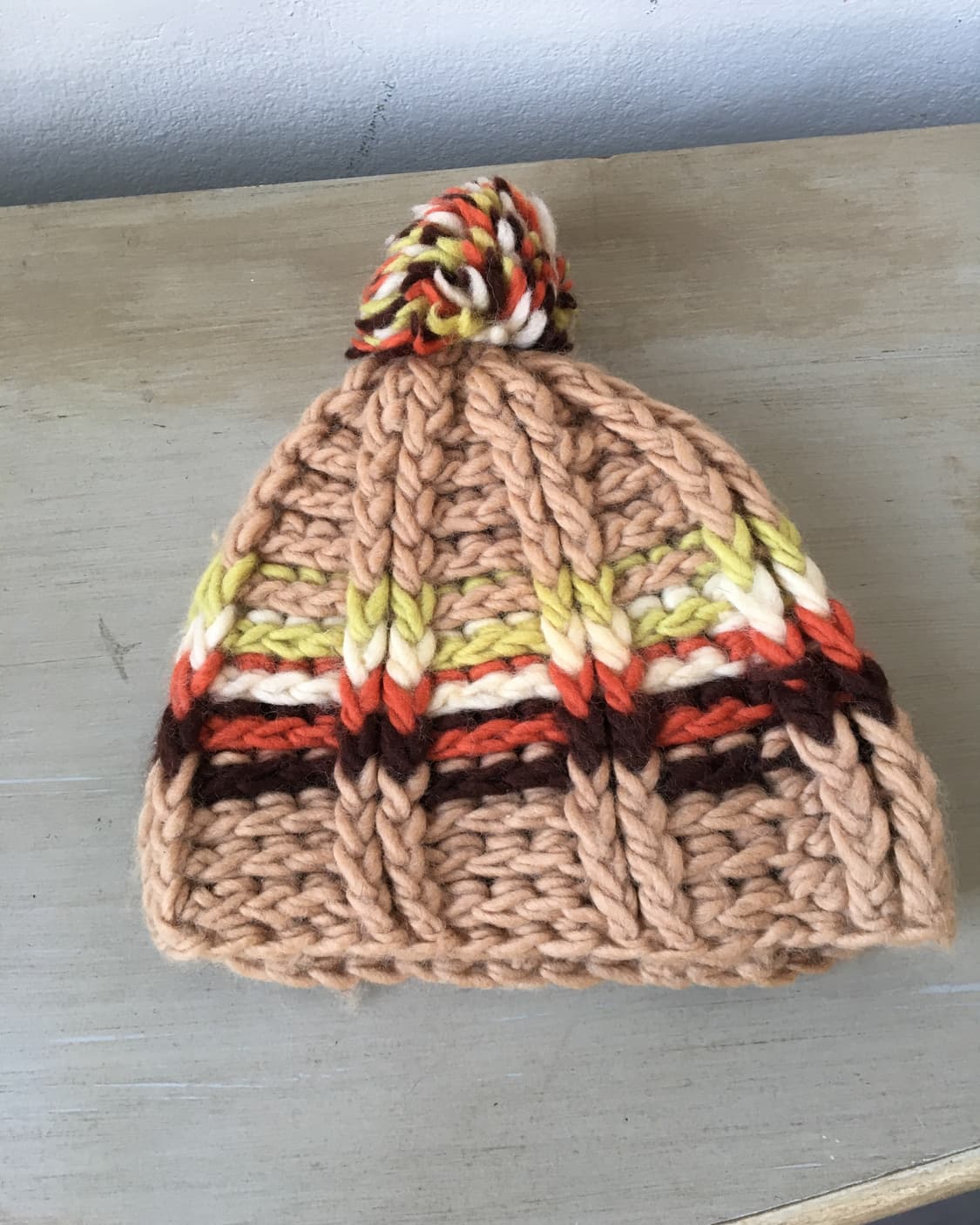  pom pattern knit beanie 상품이미지3