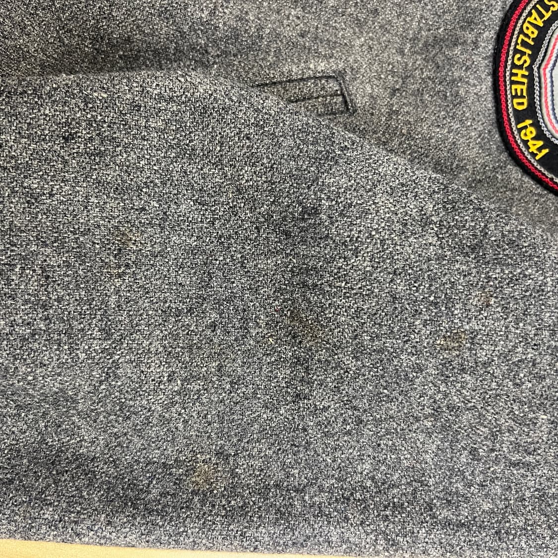 MACRICHARD 그레이 울 바시티 자켓 L 상품이미지9