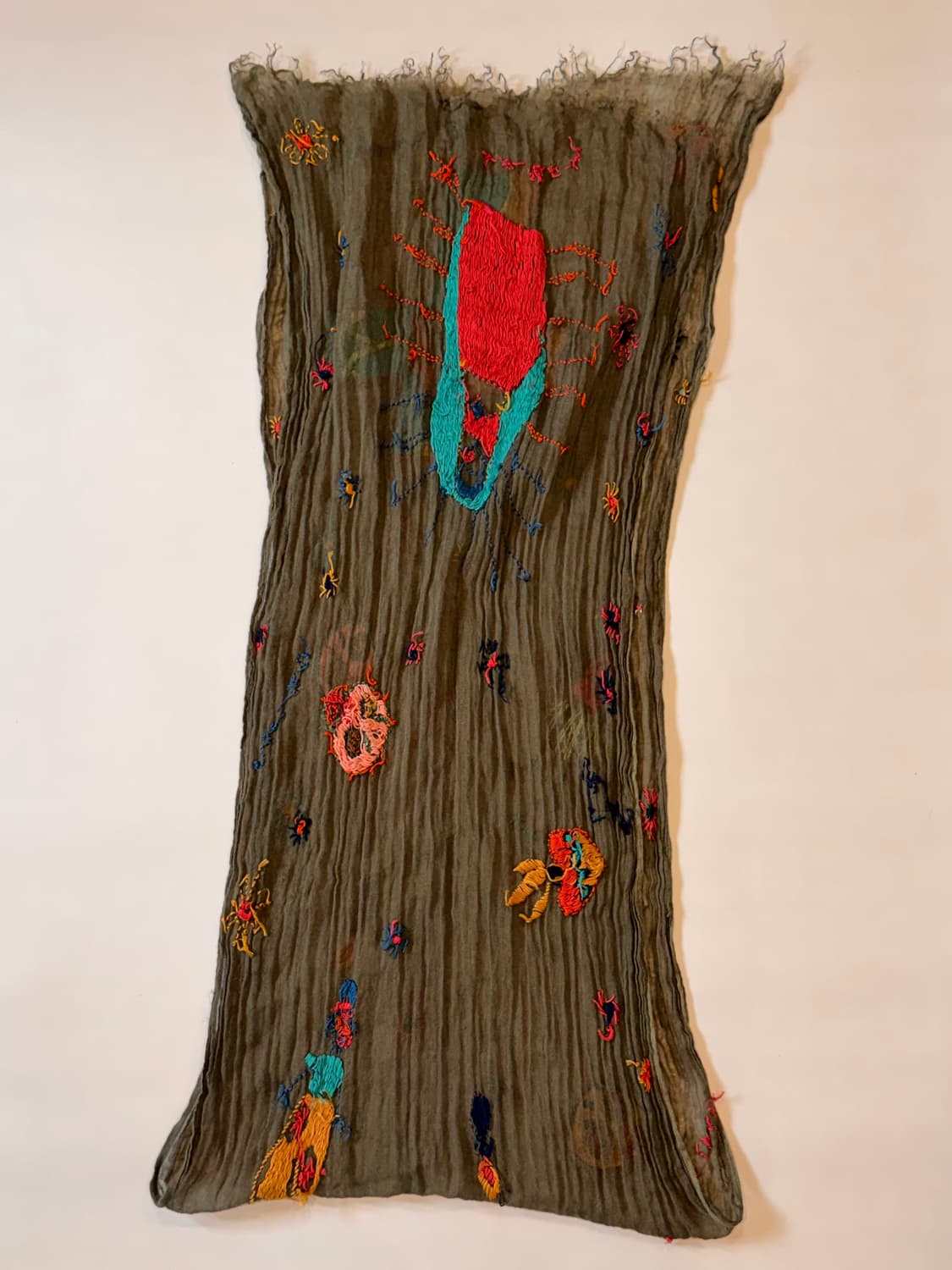 KAPITAL Embroidery Ring Stole (Olive) 상품이미지7