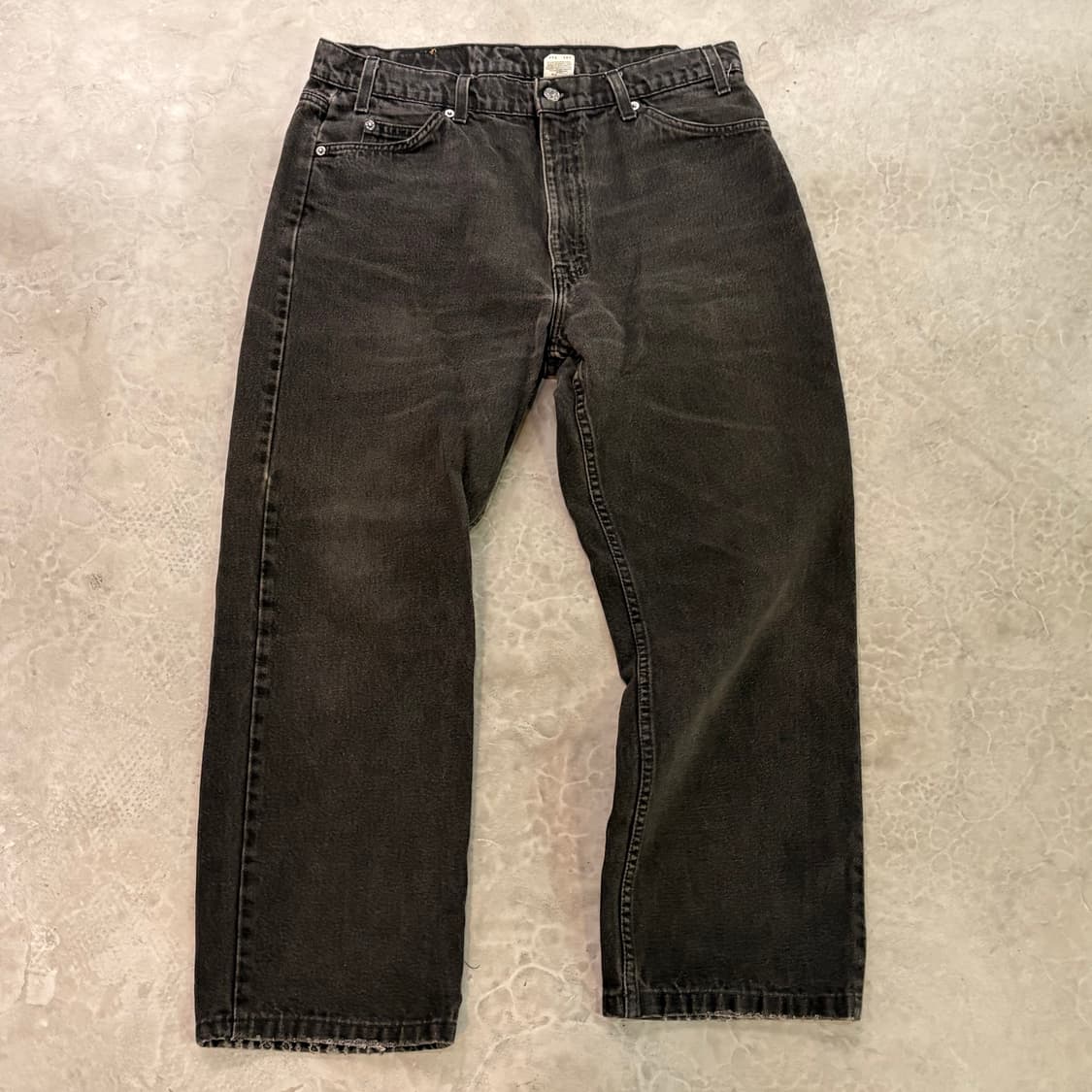 [36/30] 90s USA🇺🇸 리바이스 505 오렌지 탭 블랙 흑청 상품이미지1