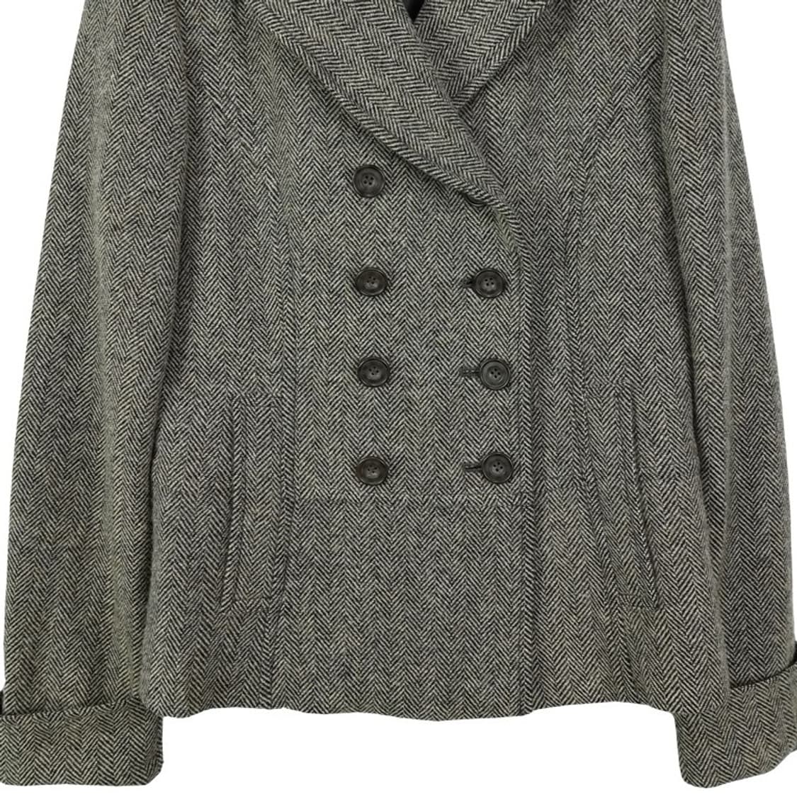 [일본빈티지] 헤링본 모직 더블 자켓 M18304 상품이미지5