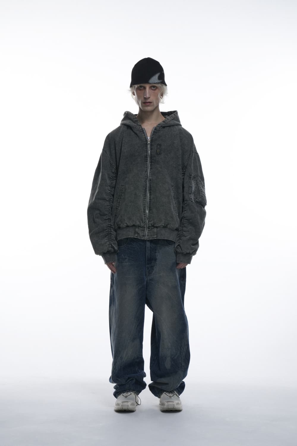 그레일즈 24FW 가먼트다잉 후드 마원 MA-1 상품이미지5