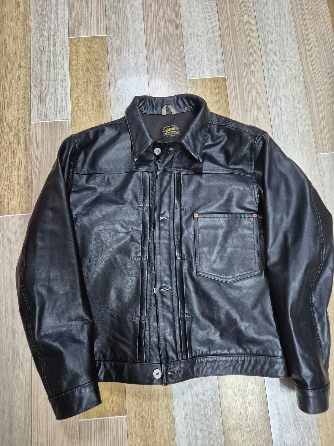 아웃스탠딩 TEA CORE 대전판 레더자켓 상품이미지2