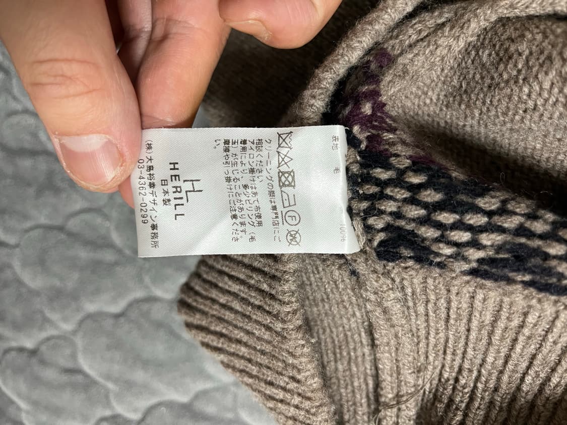 [2] HERILL 헤릴 노르딕 스웨터 베이지 상품이미지9