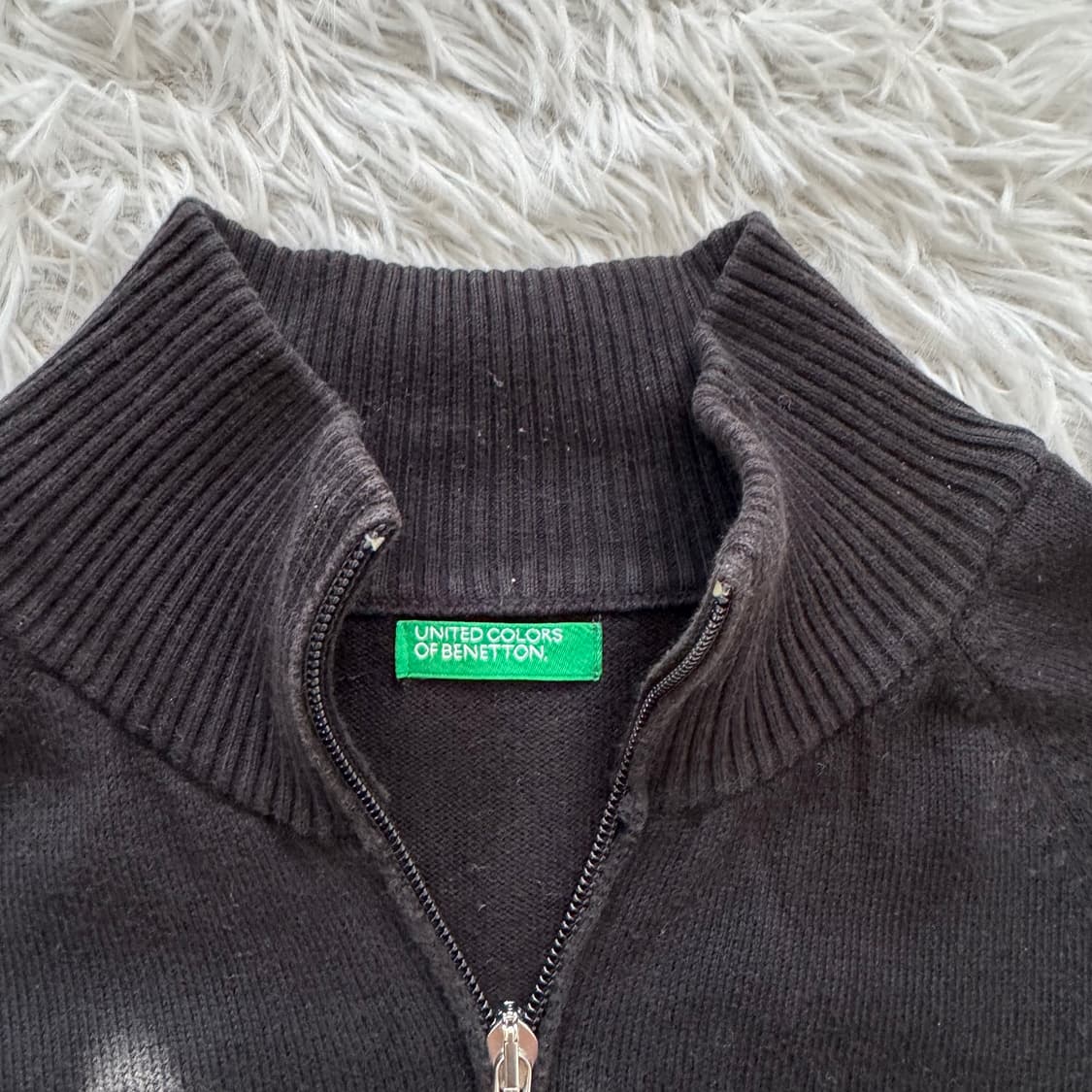 UNITED COLORS 일본빈티지 니트 집업 빈티지니트집업 S 36 상품이미지4
