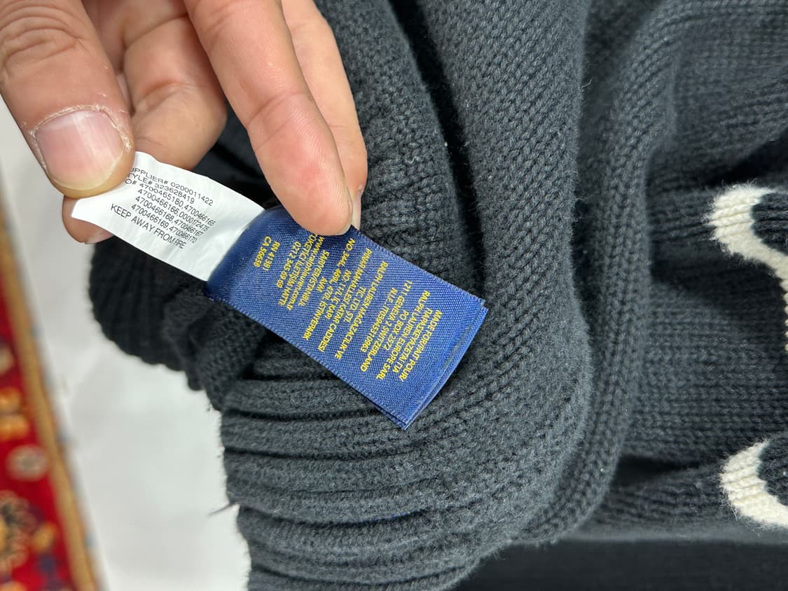 폴로 랄프로렌 빅포니 니트 집업 키즈 L 상품이미지6