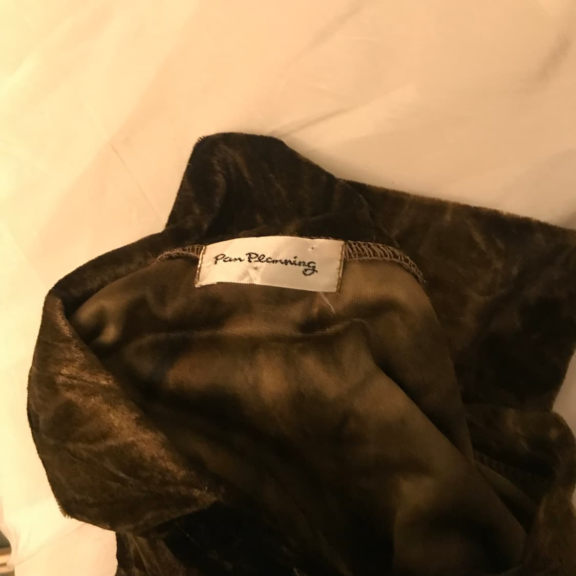 Pan Planning 오네갸루 브라운 벨벳 코르셋 티 상품이미지4