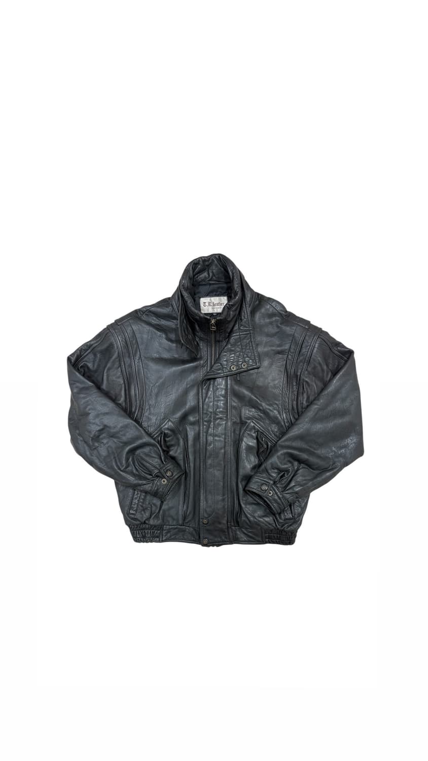 Vintage T.K. Leather 리얼레더 블랙 소가죽 자켓 상품이미지3