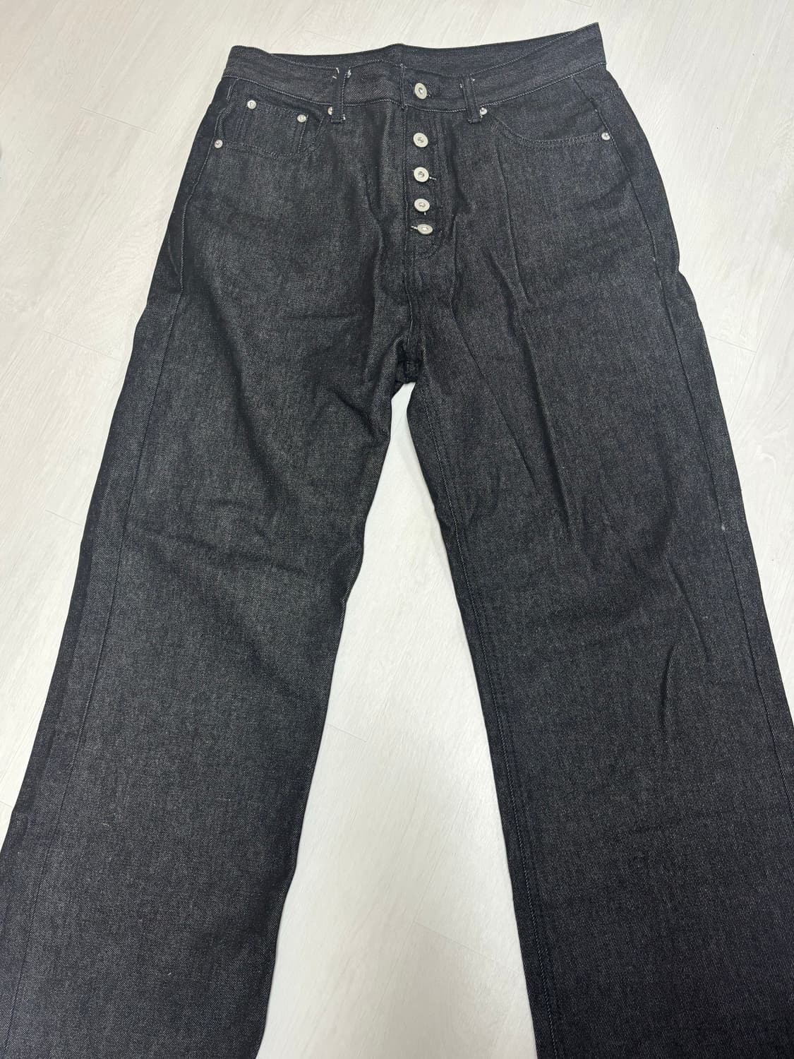 No faith studios 버튼업 인디고 셀비지 데님 상품이미지4