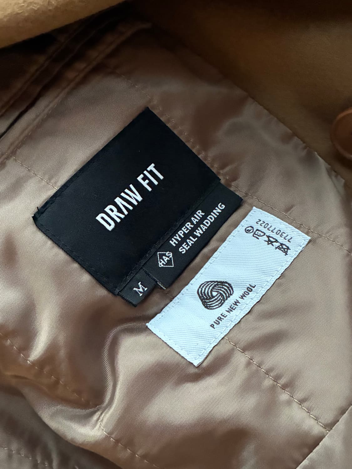 (M) 드로우핏 프리미어 퓨어 캐시미어 로브 더블 코트 [BEIGE] 상품이미지10