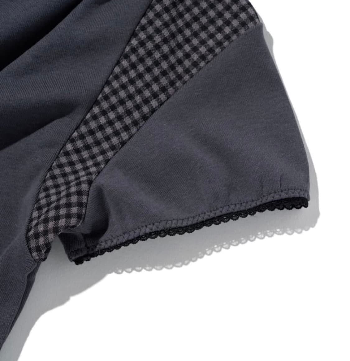 미스치프 cowl check block top charcoal 상품이미지4