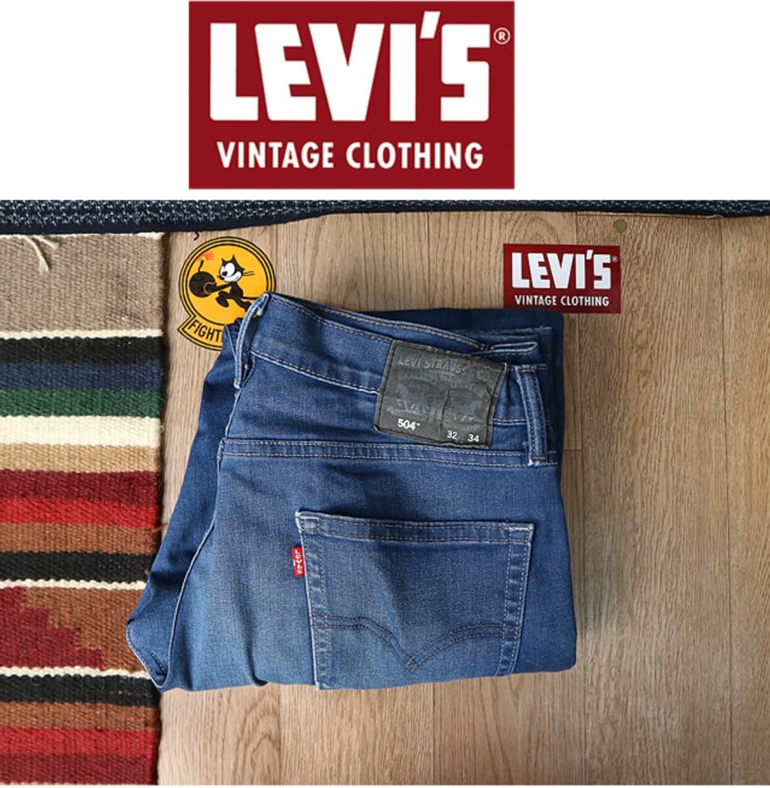  levis 리바이스 504 워싱 가공 데님
32사이즈  상품이미지1