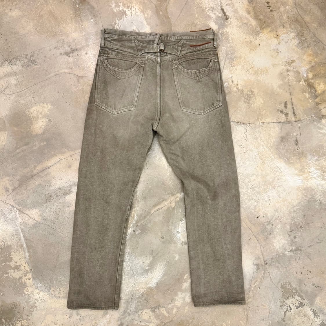 캐피탈 5포켓 데님 팬츠 브라운 상품이미지2