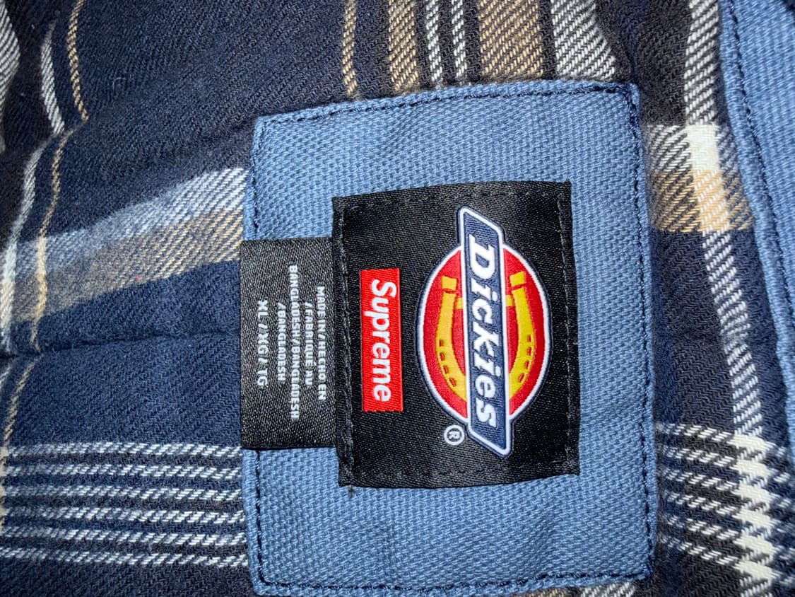 슈프림 X 디키즈 워크 자켓 24 FW 라이트 블루 XL사이즈 상품이미지4