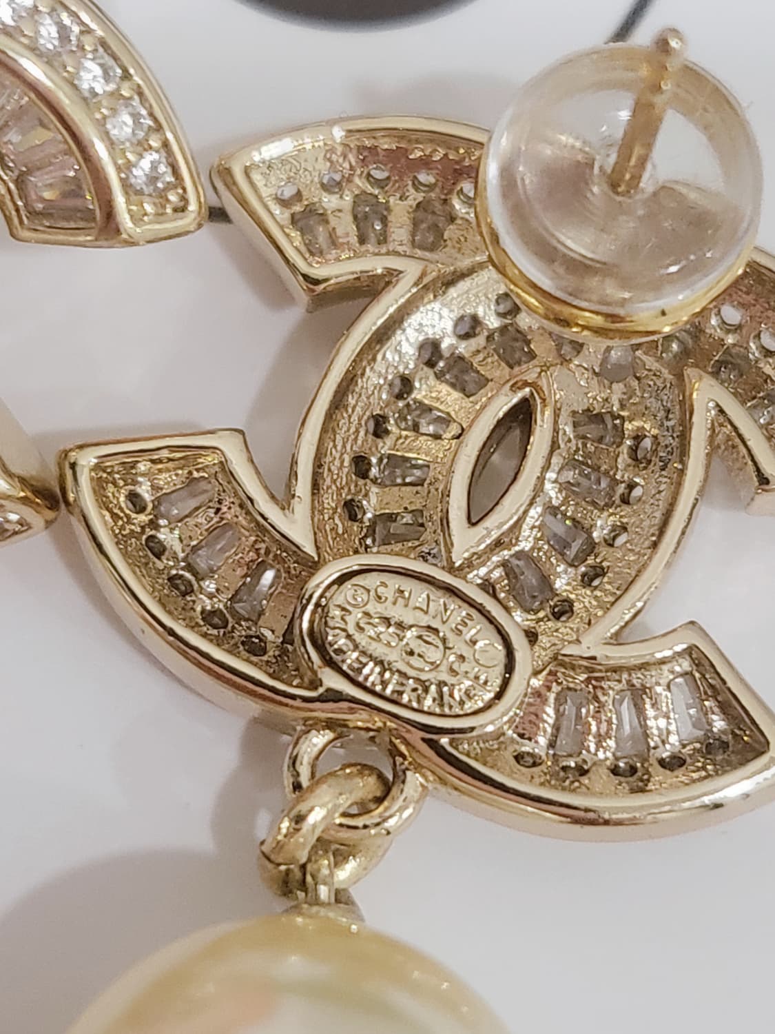 샤넬 진주드롭 이어링 업사이클링 상품이미지4