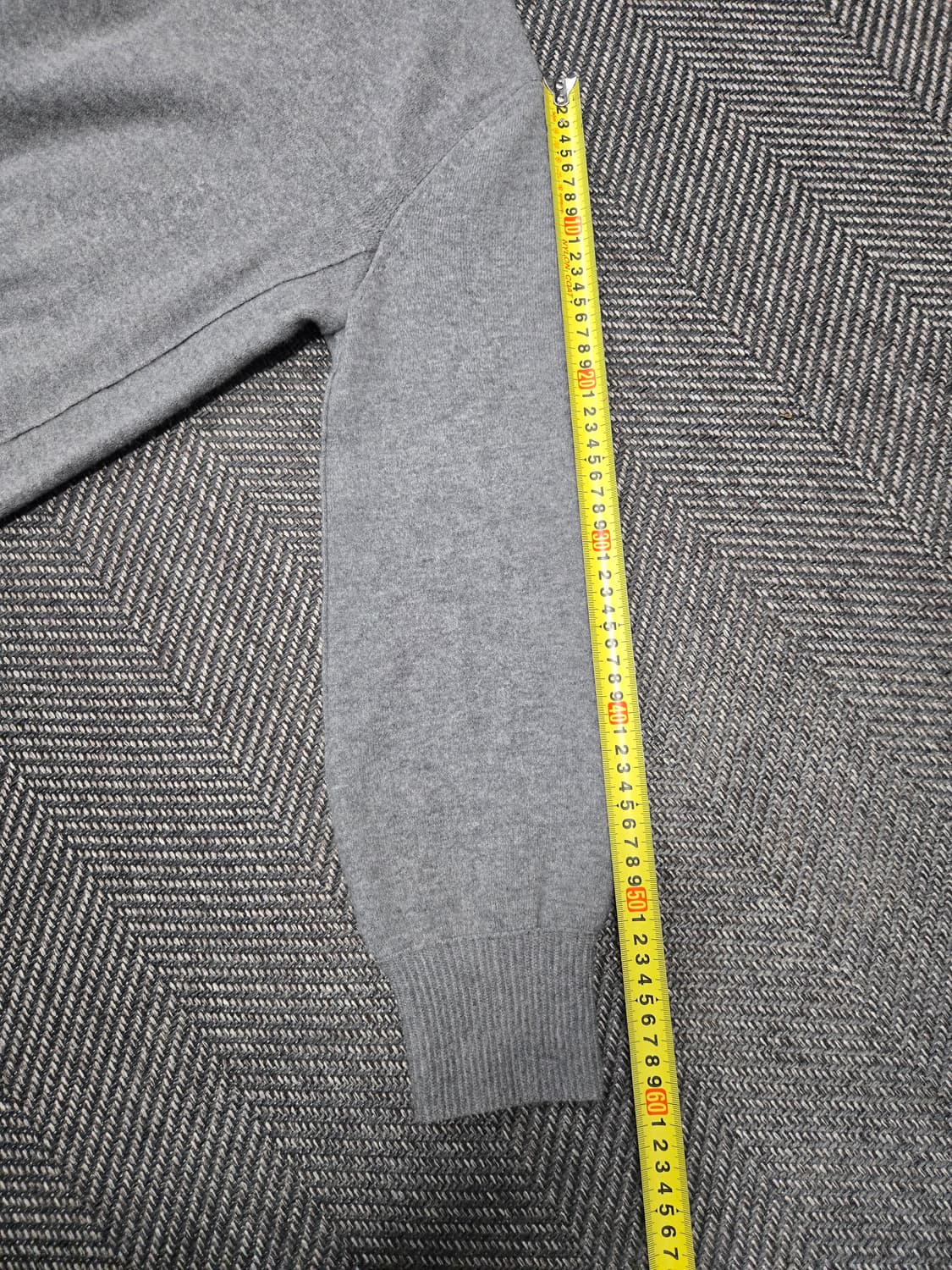 한섬 시스템 SYSTEM  회색 니트 투피스 세트 모100% 티 스커트 상품이미지5