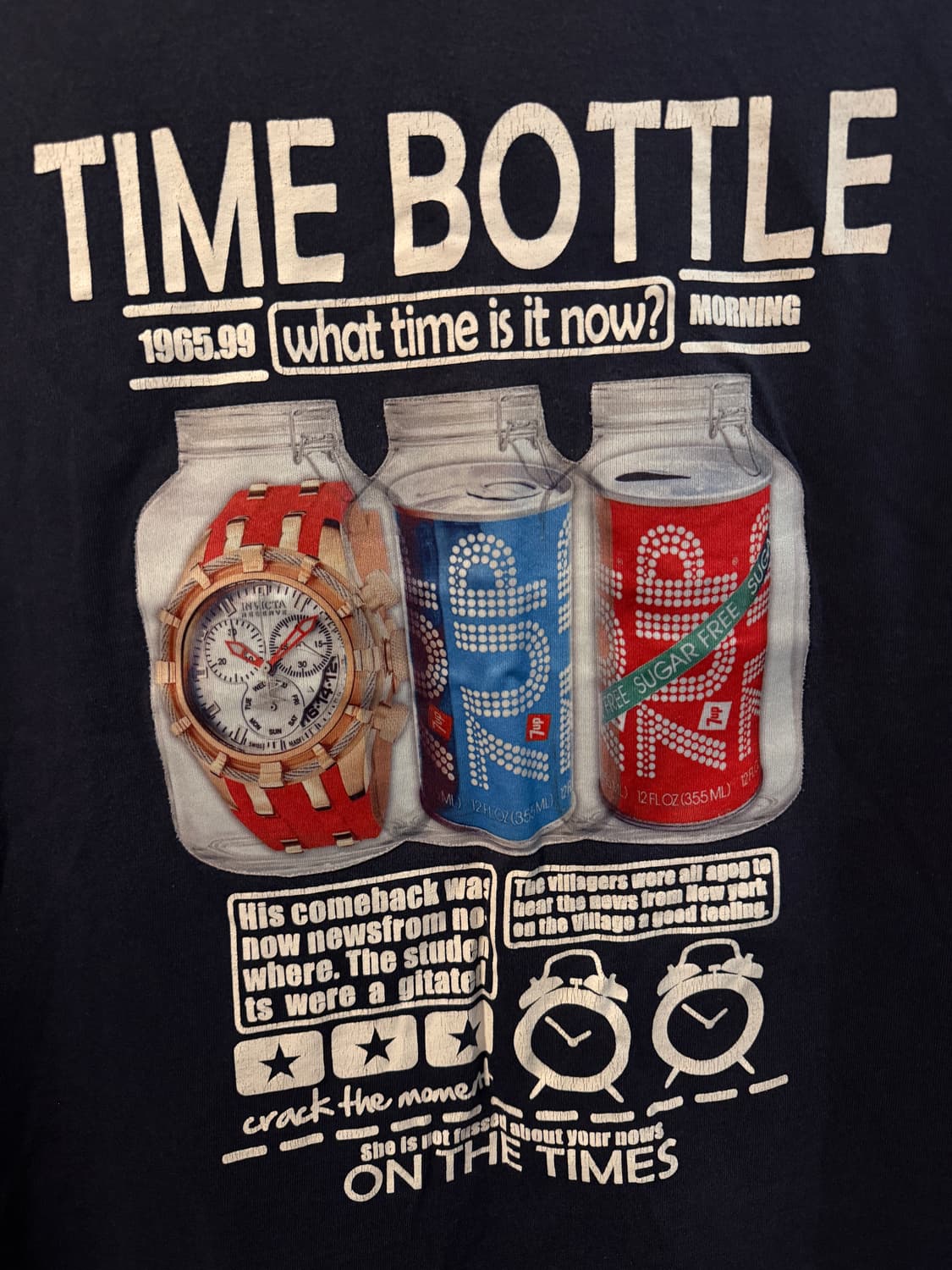 카르미칸 빈티지 TIME BOTTLE 그래픽 나시 XXL 상품이미지3