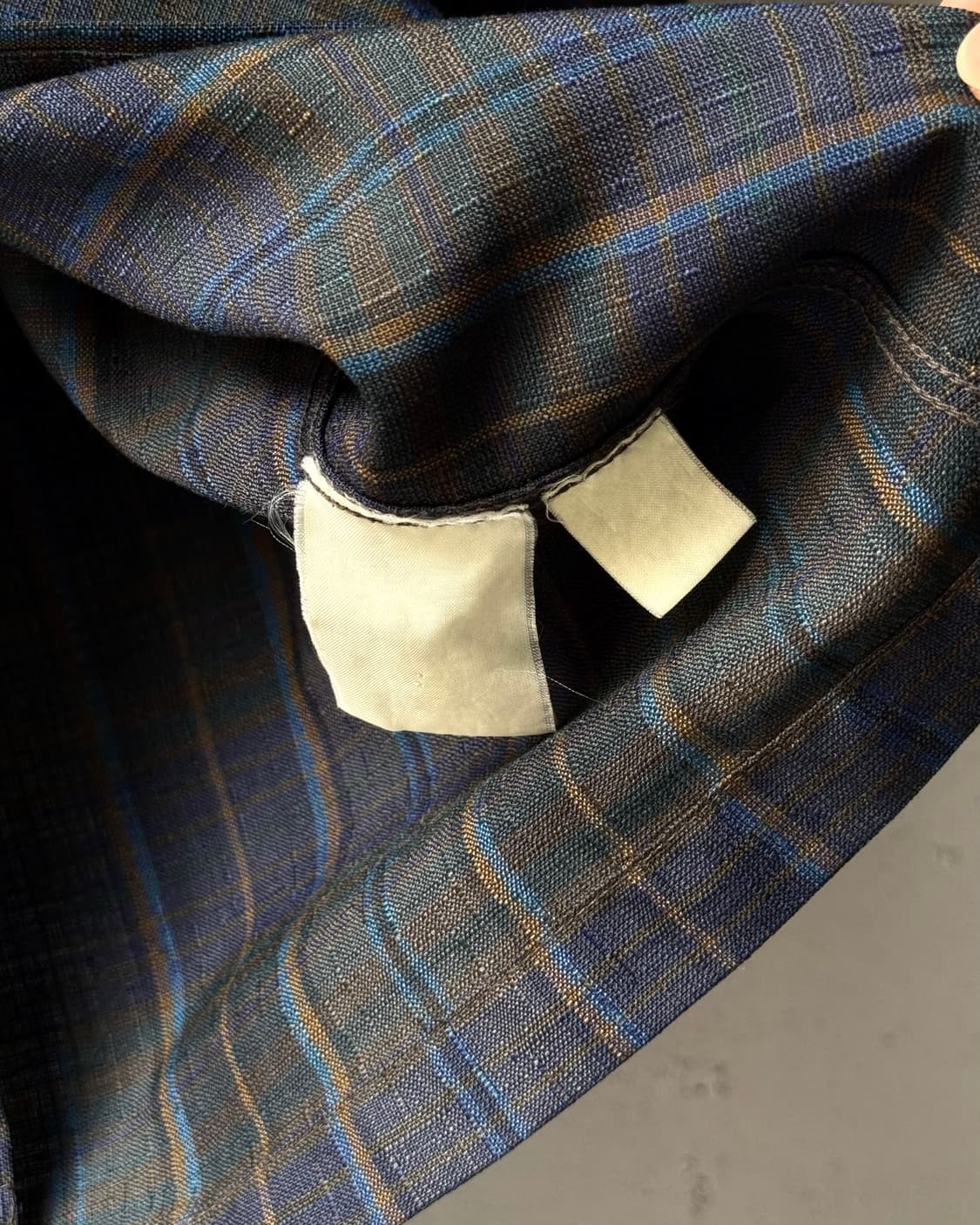 YSL 90s linen check shirt 상품이미지9