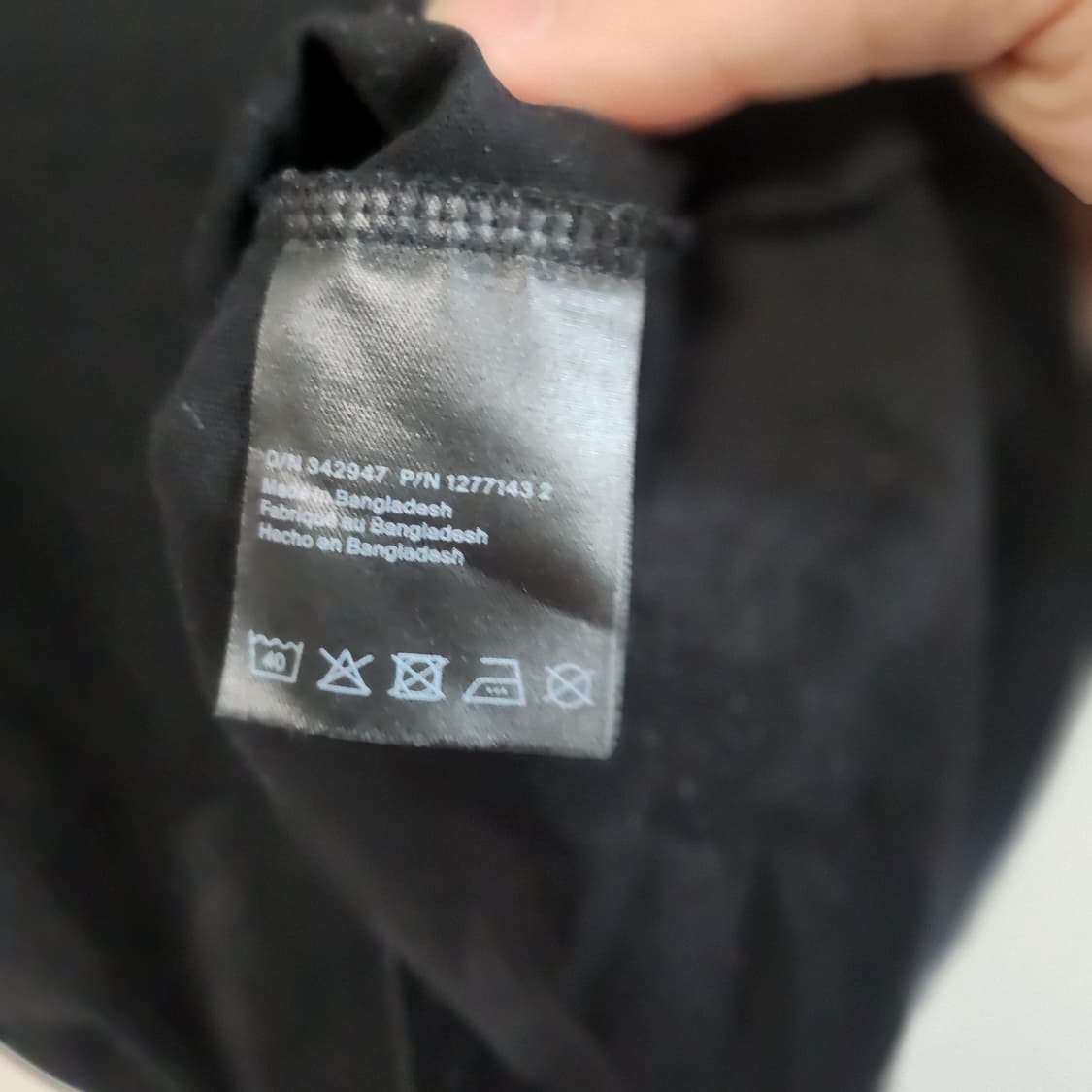 [M] COS 코스 블랙 반팔 티셔츠 상품이미지4