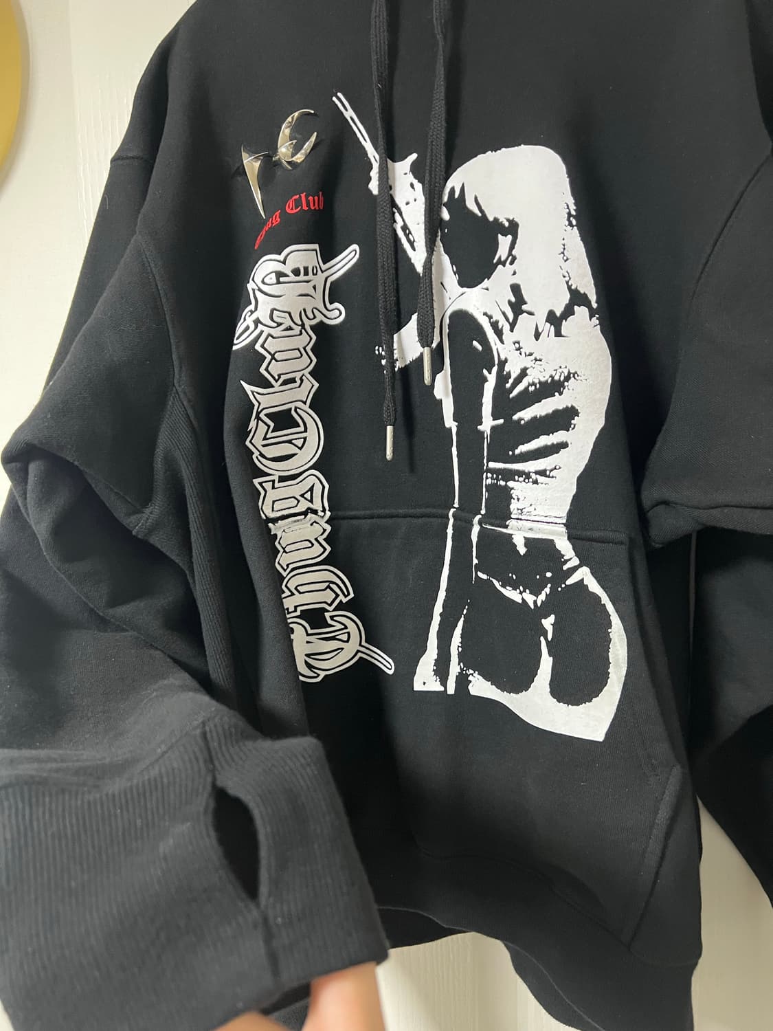 떠그클럽 한정판 뿔 후드티 xl 상품이미지2