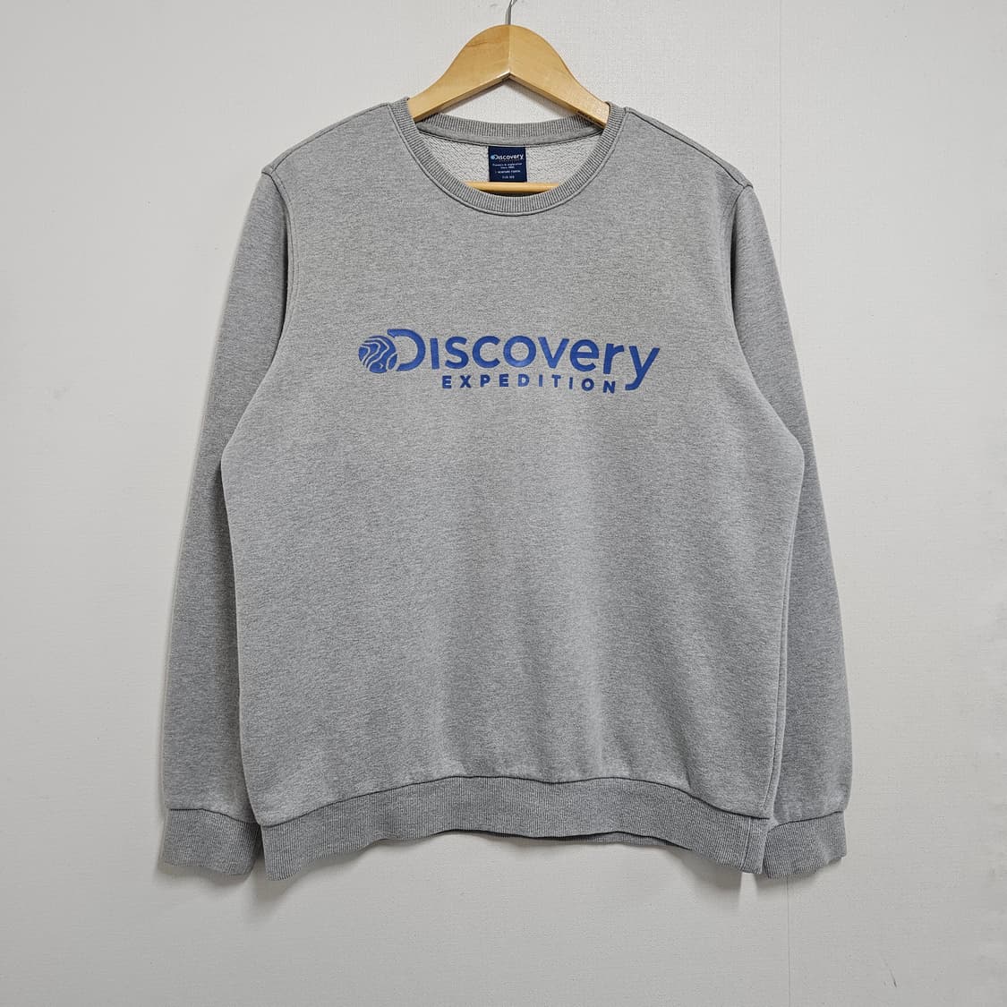 100 디스커버리 반기모 맨투맨 그레이 상품이미지2
