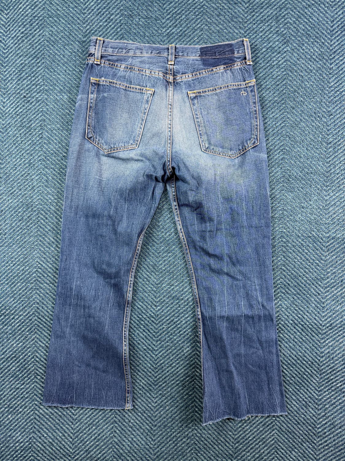 랙앤본 (Rag & Bone/JEAN) 빈티지 워싱 컷오프 데님 팬츠 상품이미지2