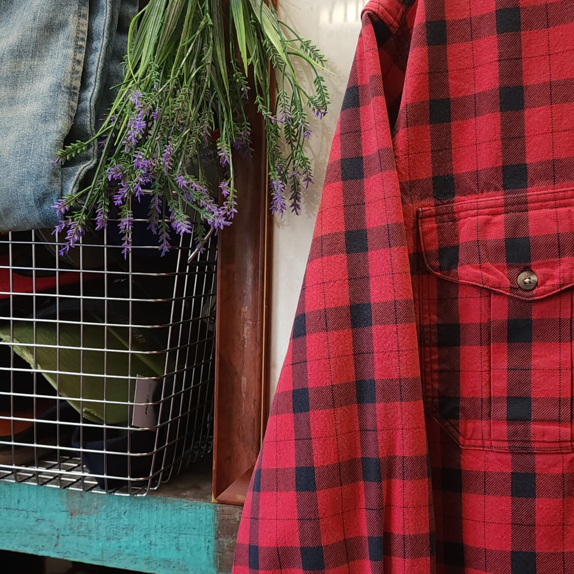 00년대 필슨 알래스칸 가이드 셔츠 헤비 코튼 플란넬 셔츠 레드체크 L 상품이미지9