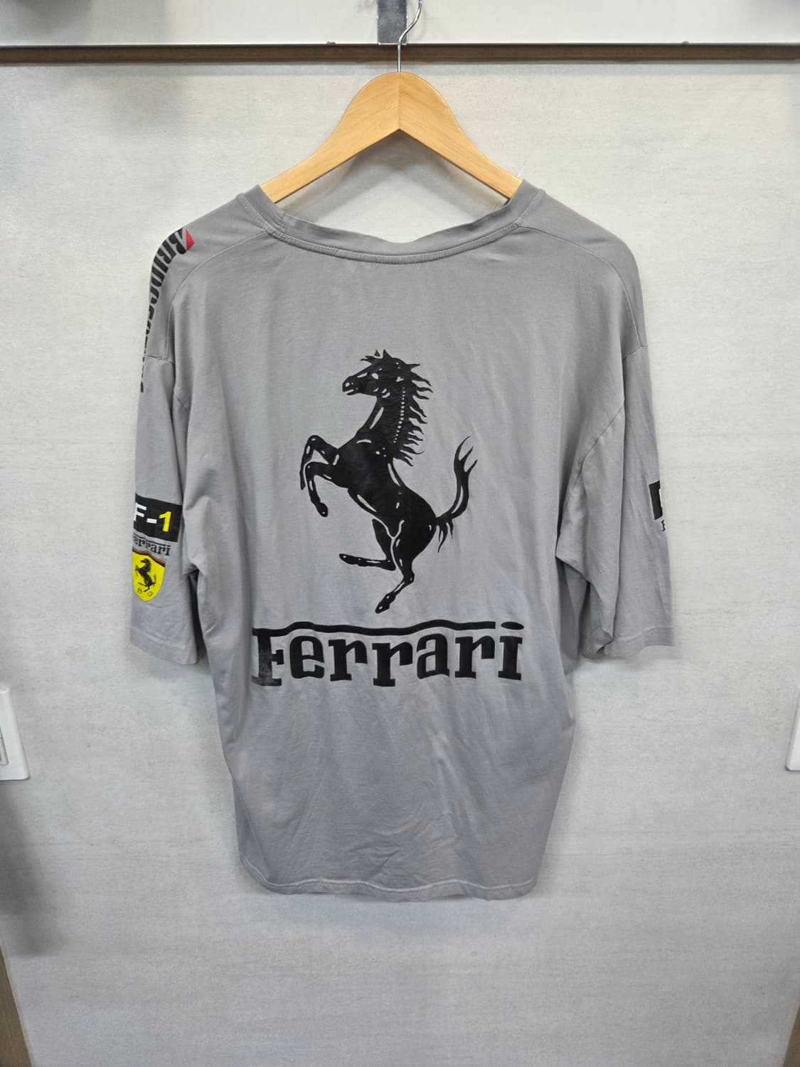 푸마 페라리 빈티지 빅로고 기능성 반팔 xl 상품이미지2