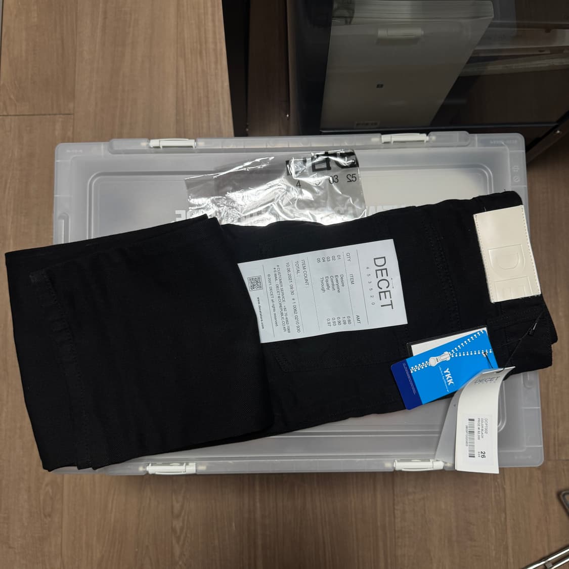 Dawn Semi Wide Jeans Black 26 size [새상품] 상품이미지5