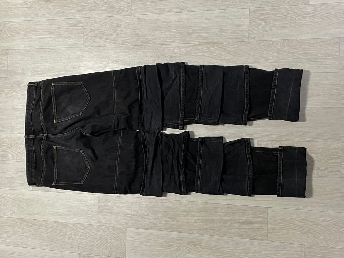 Yproject multi cuff layered jean black 상품이미지4