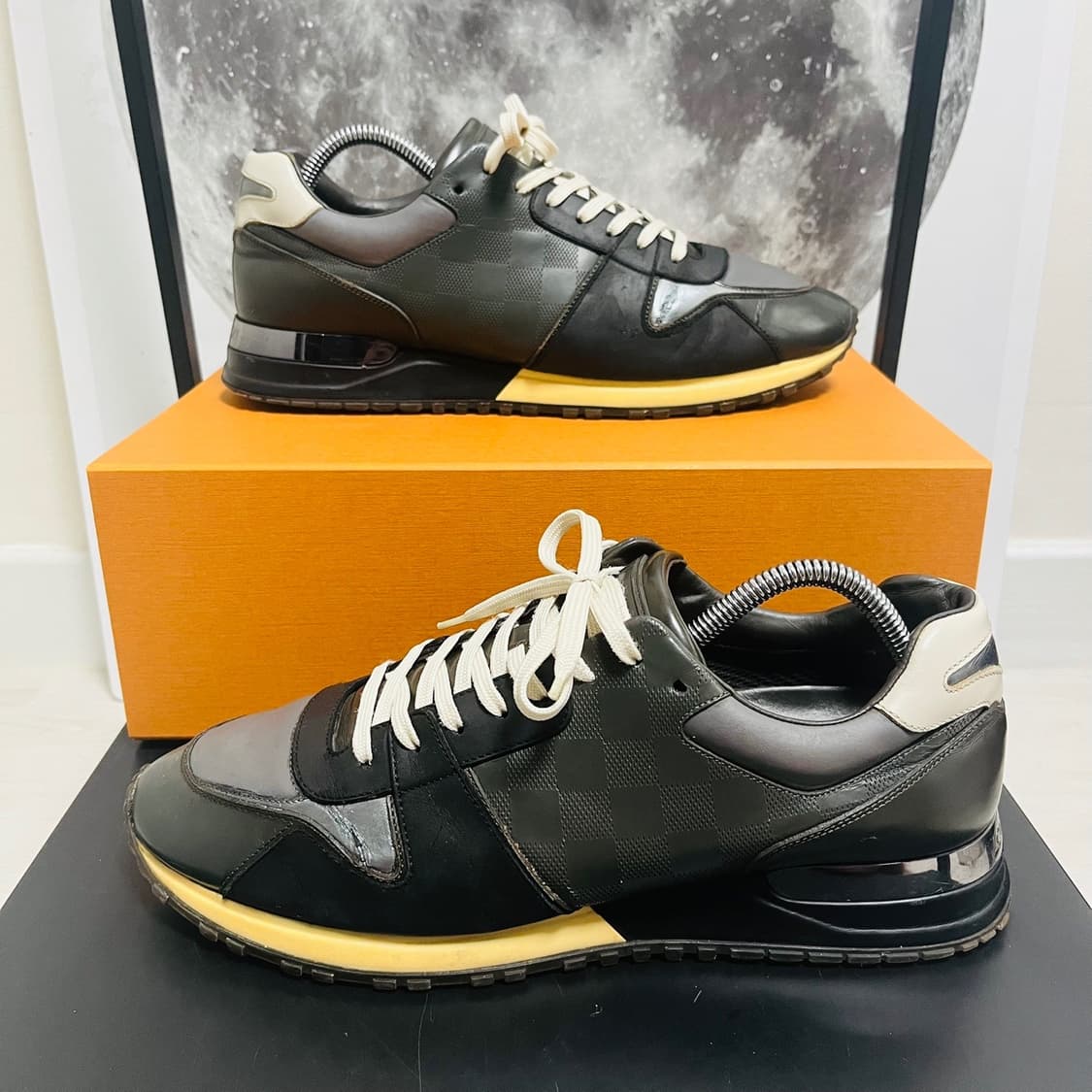  정품 8.5) 루이비통 카키 다미에 런어웨이 스니커즈 275~280 상품이미지1