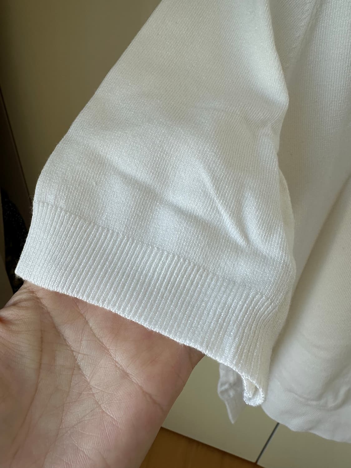 자라 니트 반팔 블랙/화이트 상품이미지6