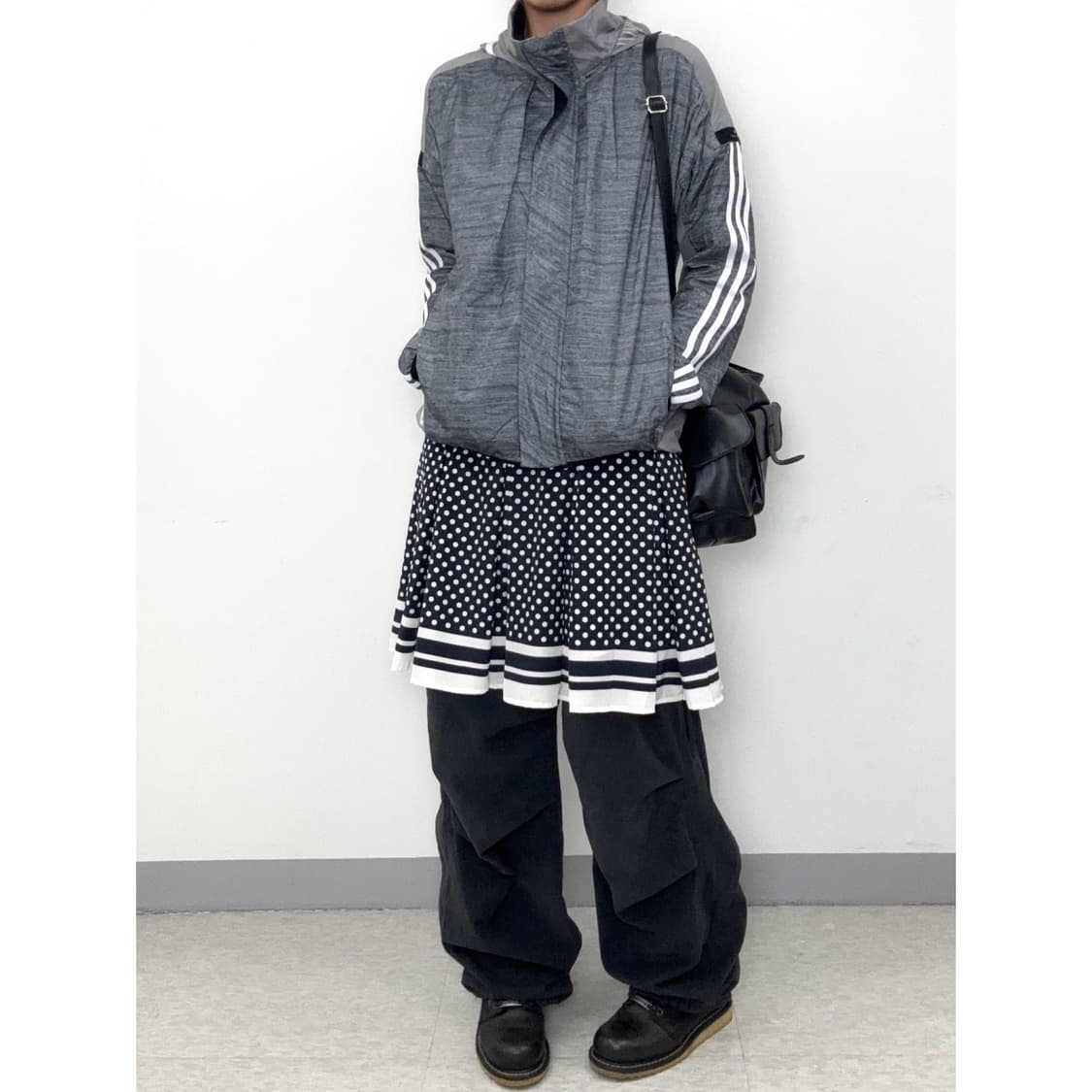 빈티지 아디다스 그레이 윈드브레이커 자켓 상품이미지3