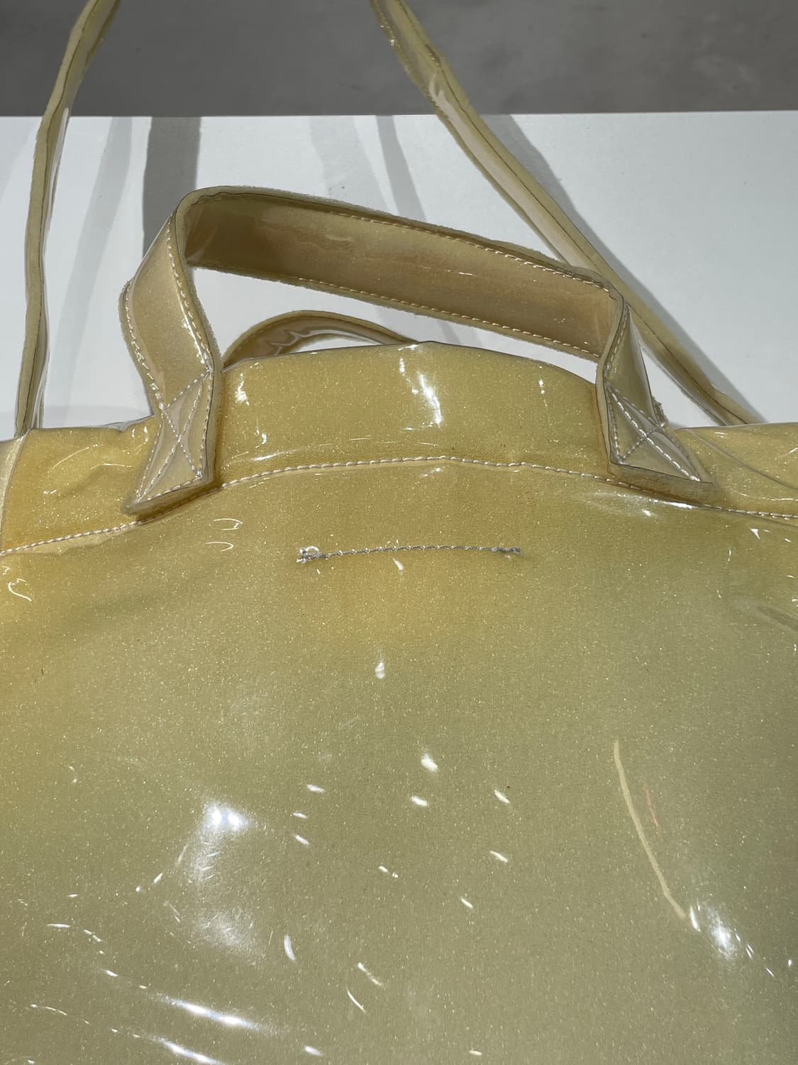 mm6 메종 마르지엘라 옐로우 pvc 토트 숄더백 상품이미지9