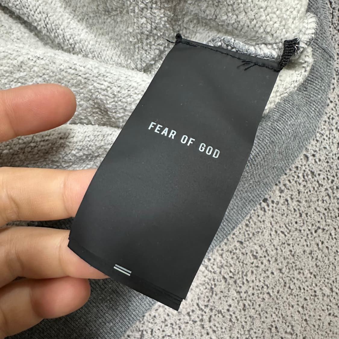 ✨ (바배) 피어오브갓 그레이 반팔 스웨트 셔츠 상품이미지3