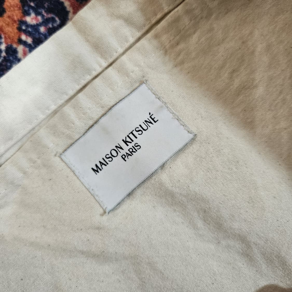 메종키츠네 폭스헤드 토트백 에크루 상품이미지6