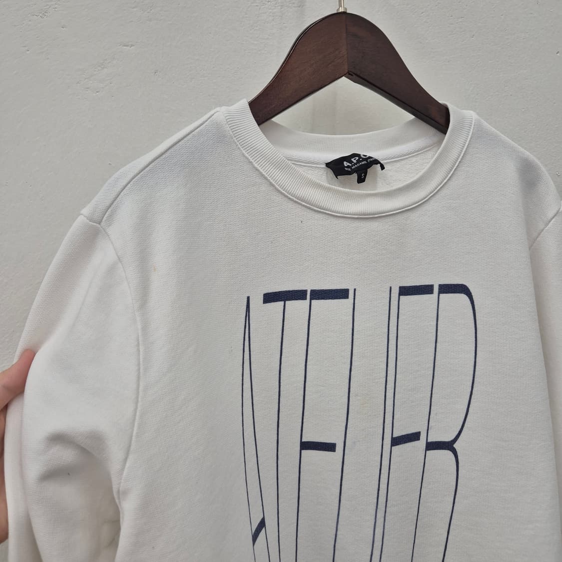 아페쎄 아뜰리에 로고 맨투맨 S 상품이미지2