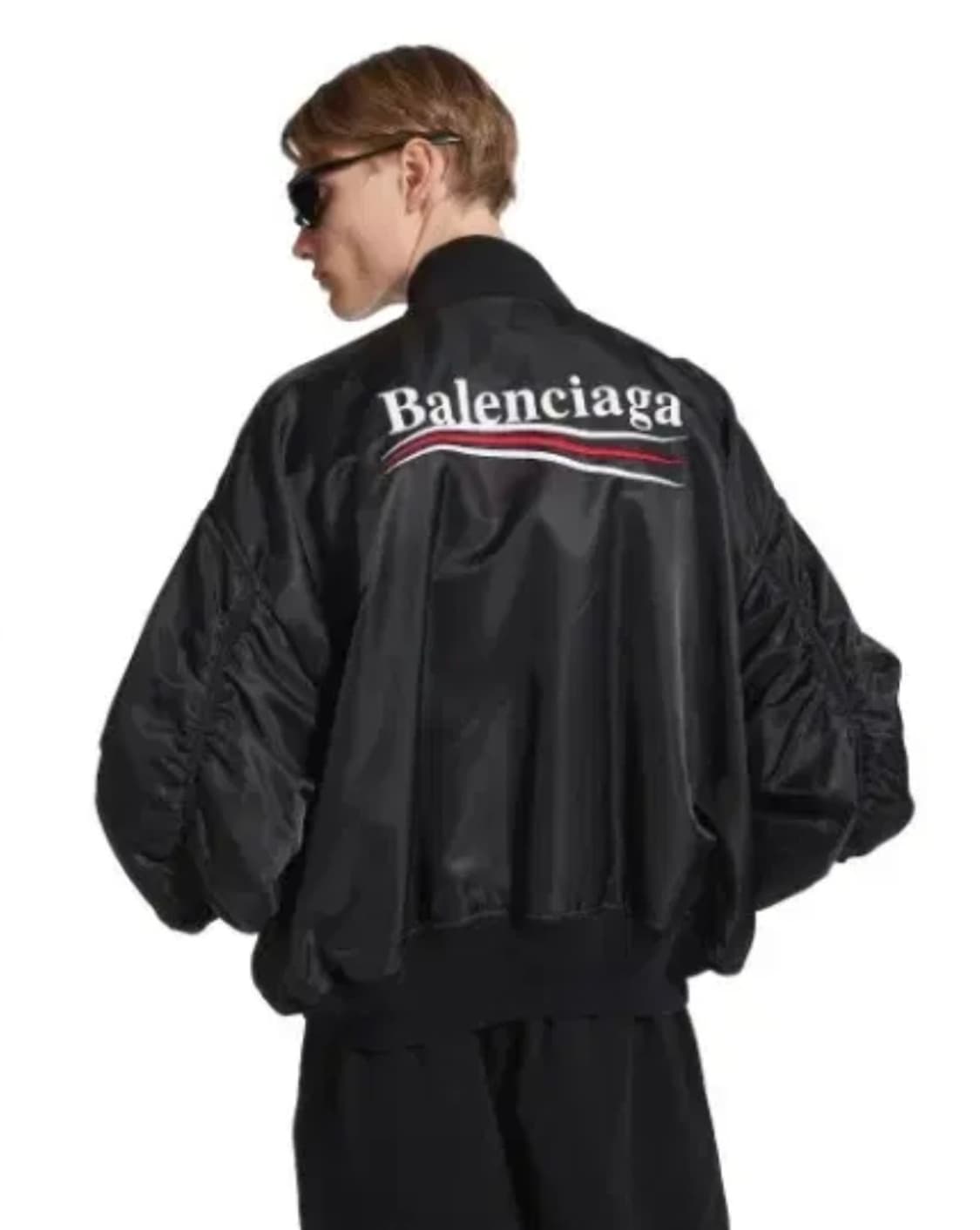 [M사이즈] 발렌시아가 폴리티컬 바시티 자켓  상품이미지2