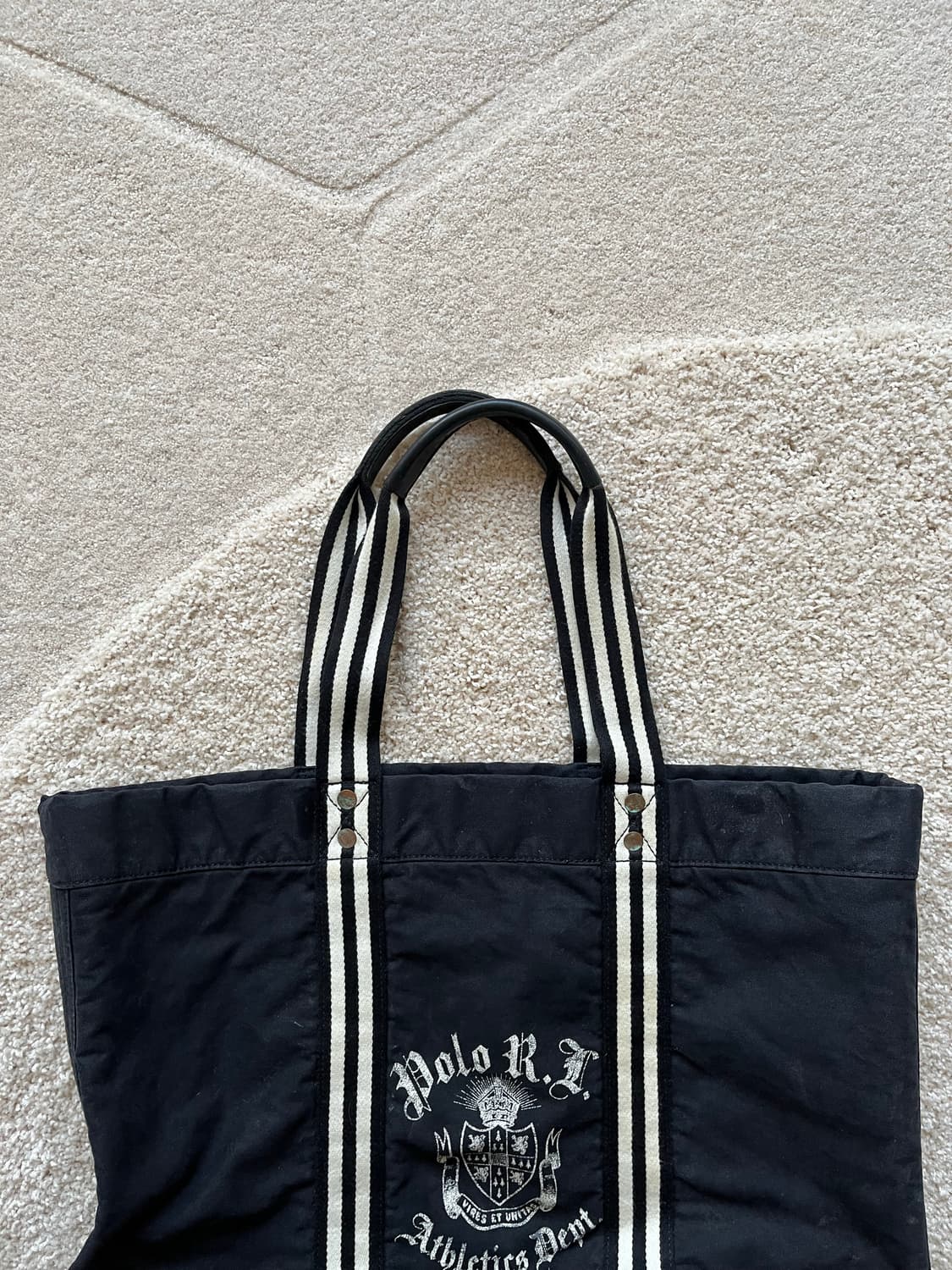 올드 폴로 랄프 로렌 캔버스 토트백 상품이미지3
