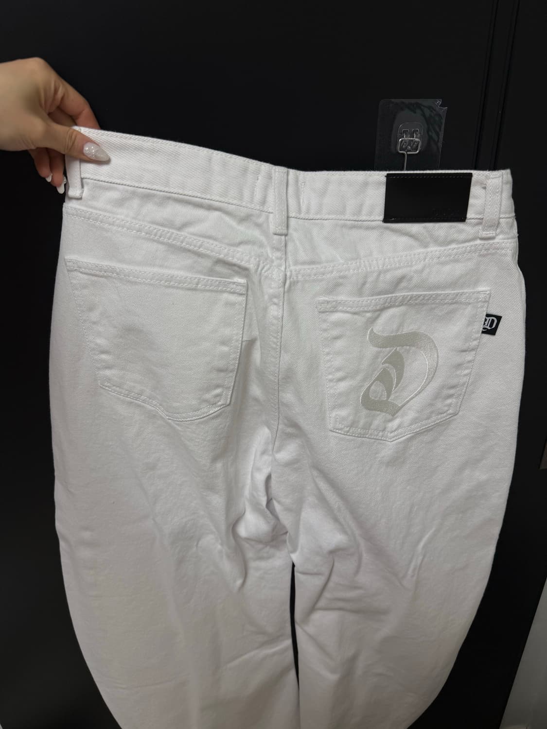오도어 Noir white pants 상품이미지1