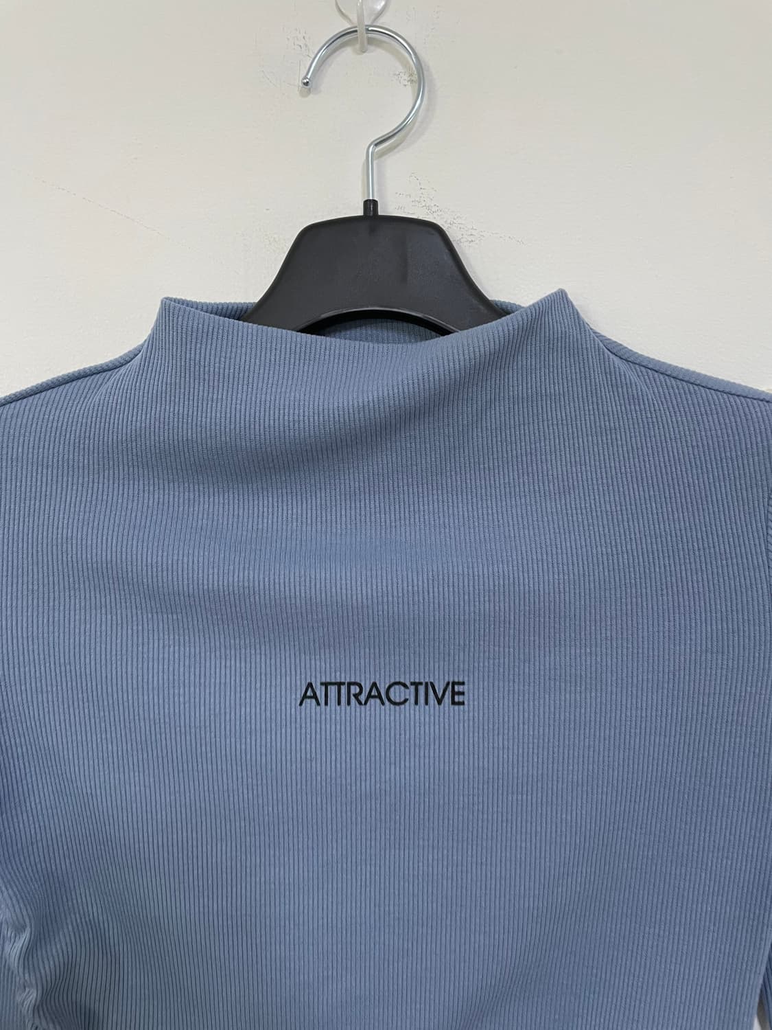 애틱티브 셔링 크롭 긴팔티 블루 상품이미지4