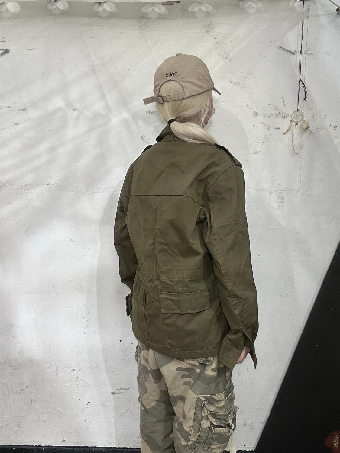 일본 빈티지 군복 복각 카키 셔츠 자켓  상품이미지3