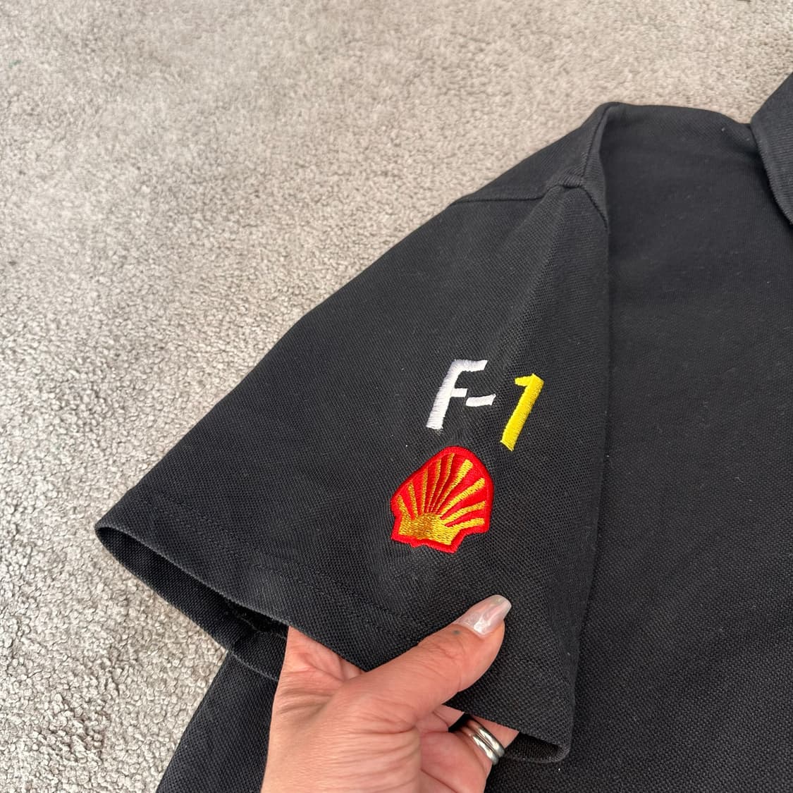 페라리 F1 레이싱 블랙 PK 셔츠L 상품이미지5