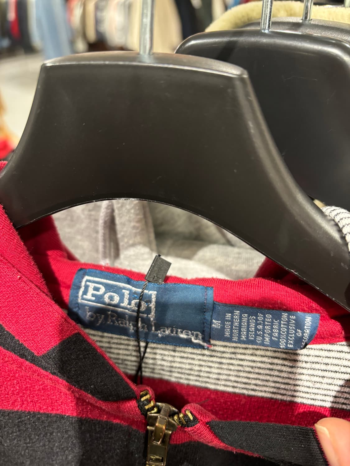 폴로 스트라이프 후드 집업   상품이미지8