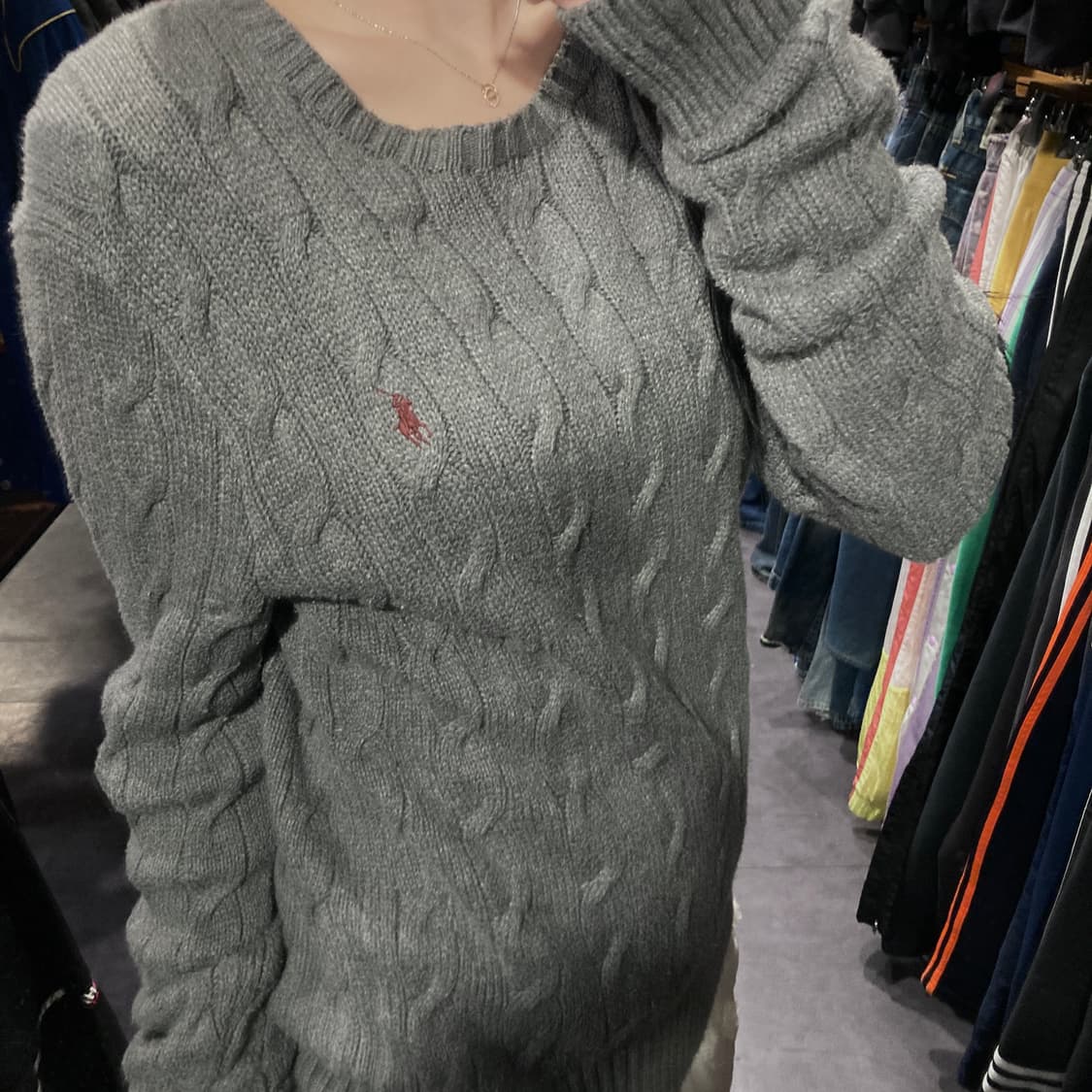 [IM] 폴로 랄프로렌 케이블 니트 그레이 상품이미지7