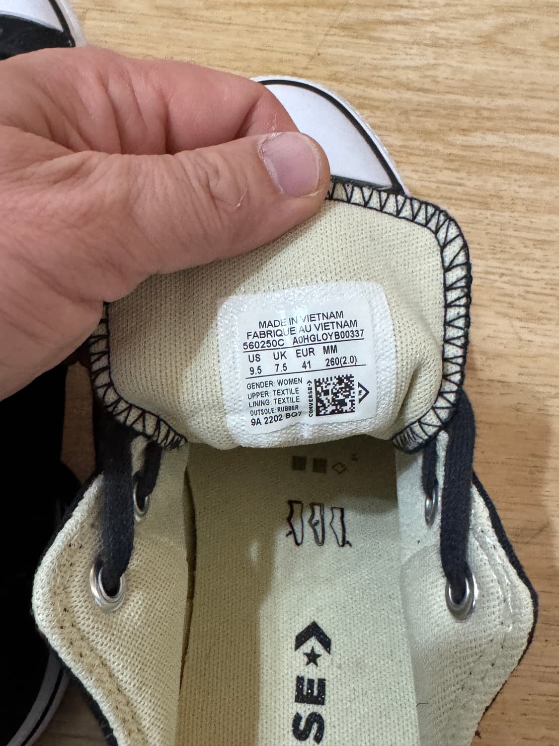 컨버스 올스타 플랫폼 블랙 260mm 상품이미지7